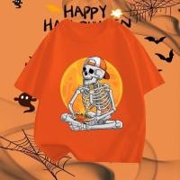 ราคา ปกติ✨ เสื้อยืดฮาโลวีน เสื้อ HALLOWEEN ฮาโลวีน ลาย โครงกระดูก โครงกระดูก ฟักทอง ลวดลาย ผ้านิ่มใส่สบาย s-5xl (27664571777)
