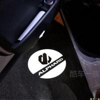ราคา ไฟต้อนรับ Toyota Alphard 2 ชิ้น Alphard Vellfire ไฟฉายประตูดัดแปลง Toyota Alphard ไฟต้อนรับ (55555961392)