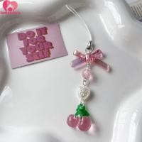ราคา LUNANOVA Red Cherry Goblin Chain, Spice Girl Style Aesthetic Strawberry Goblin Chain, Cute Y2k Key Chain Star Lanyards (55212825153)