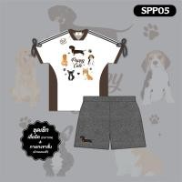 ราคา SPP05 ชุดเซ็ทขาสั้น เสื้อยืดCotton+กางเกงผ้าวอมแมงโก้ (54457216365)