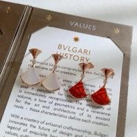 ราคา ต่างหูพัดลม BVLGARI เกรดเคาน์เตอร์ สีขาว Fritillary Carnelian ต่างหูกระโปรงเล็ก (52012121330)