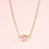 ราคา Grace Fine Jewelry สร้อยคอทองแท้ 9K เพชรแท้ทรงมินิมอล (43079924208)