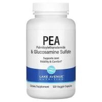 ราคา Lake Avenue Nutrition, PEA (Palmitoylethanolamide) + Glucosamine Sulfate, 120,360 Veggie Capsules กลูโคซามีน ปวดข้อ (17069359729)