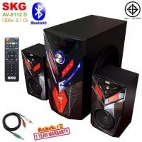 ราคา SKG ลำโพง ซับวูฟเฟอร์ 2.1 Ch 1200W รุ่น AV-8112 D สีดำ (19801834168)