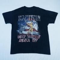 ราคา เสื้อววง Led Zeppelinลาย Stars N' Stripes USA '77 มือ2แท้ ป้ายบิน (50209612509)
