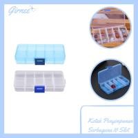 ราคา กล่องยา/ที่ใส่ยา/กล่องเครื่องประดับอเนกประสงค์ขนาดเล็ก 10 ที่แบ่ง/10 ช่อง/กล่องเก็บของ/กล่องใส่ยา (41857050063)