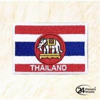 ราคา ✅ธงราชนาวี Thailand ธงชาติไทย ธงไทย - ตัวรีดติดเสื้อ ตัวรีดธงชาติไทย อาร์มธงชาติ (27723272125)