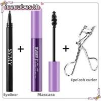 ราคา สต็อกในพื้นที่SVMY 3PCS Eye Make up set Waterproof Eyeliner Pencil Black Eye Pen + Black Bright Slender Curling Eye Black Mascara + Eyelash curler (44661978106)