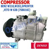 ราคา คอมเพรสเซอร์ เบนซ์ BENZ W210 , Wc202 , SPRINTER , VITO W 638 (7SBU16C) DENSO Compressor 4477160-6320 คอมแอร์ รถยนต์ COM (28413895337)