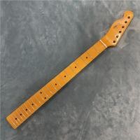 ราคา มือซ้าย Maple กีตาร์ไฟฟ้าคอเปลี่ยน 22 Frets Maple Fretboard TL สไตล์ Black Dot Inlay สีเหลือง Glossy (GX 147-35) (46757589086)