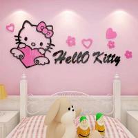 ราคา Saleอะคริลิค3Dคิตตี้kittyตกแต่งผนังขนาด80×30Cm.ภาพติดผนัง (7161993924)