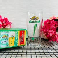 ราคา แก้วเบียร์คิริน KIRIN GREEN LABEL เนื้อบาง ขนาดกลาง มือสอง จากญี่ปุ่น (27975250622)