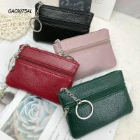 ราคา GAOXI75AL กระเป๋าใส่เหรียญซิป, Mini Luxury Coin Card Holder, Vintage PU Leather Change Purse Pouch Gift (53712684466)