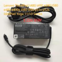 ราคา อุปกรณ์ชาร์จแล็ปท็อป Lenovo Yoga ThinkPad Flex IdeaPad Series 3.25A 65W Type-C AC (24724199263)