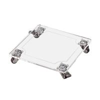 ราคา Receptacle โปร่งใสกระถางดอกไม้ถาดอะคริลิคติดตั้งฐานฟรี Square Movable Universal Pulley ไฟฟ้า UKCH (42880742545)