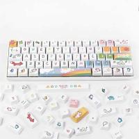ราคา Party 【Keycap Only】Animal Theme Cute Color Handpainted Keycap 127 Keys XDA Profile PBT Sublimatio (27503495124)