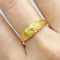 ราคา แหวนทอง1สลึง สวยเหมือนจริง แหวนทองโต๊ะกัง ทองโคลนนิ่งเหมือนแท้ 066 (41673407074)