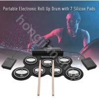 ราคา 【พร้อมส่ง】กลองชุด กลองไฟฟ้า กลองชุด Electric Drum Pad Kit Digital Drum กลองอิเล็กทรอนิกส์แบบพกพา (6493776315)