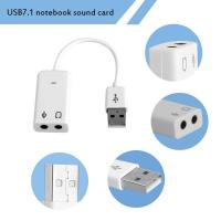 ราคา ส่งเร็วUSB SOUND 2.0 Card Adapter 7.1 Channel Gaming USB อะแดปเตอร์ 3.5mm สำหรับNoteBook/PC (11063179689)