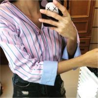 ราคา เสื้อเชิ๊ตแขนยาวลายทาง งานป้าย lawyer [ไม่เคยใส่] (2914554403)