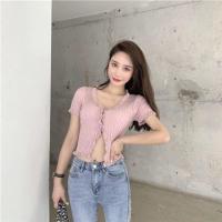 ราคา เสื้อกระดุมหน้า ผ้าร่อง ชายระบาย (20509611298)