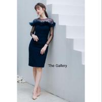 ราคา งานป้าย The Gallery เดรสออกงาน สีกรมท่า (14449710211)
