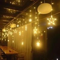 ราคา ⭐️ ม่านไฟดาว ตกแต่งบ้าน ⭐️ (5713709623)