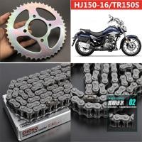 ราคา เหมาะสําหรับ Haojue Suzuki TR150S Prince HJ150-16 Chainring Chain Wheel Sleeve Chain ชุดสามชิ้นสัญลักษณ์และโซ่ซีลน้ํามัน (44431470802)