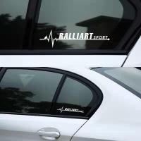 ราคา 2 ชิ้น Mitsubishi สติ๊กเกอร์ติดกระจกรถยนต์ RALLIART โลโก้ racing ตกแต่ง C-41 (20584618166)