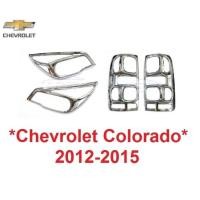 ราคา ครอบไฟหน้า ครอบไฟท้าย CHEVROLET COLORADO RG Z71 2012 - 2015 เชฟโรเลต โคโลราโด้ ไฟหน้า ฝาครอบหน้า ไฟท้าย สีชุบโครเมี่ยม (25793474943)