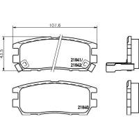 ราคา Girling ผ้าเบรคหลังมิตซูบิชิ Mitsubishi LANCER CEDIA, NEW LANCER,Pajero (CS5) 6111279-1/T (5661445823)