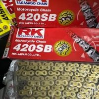ราคา โซ่ Rk แท้ 420ยาว 120 ข้อ สีทอง (28906890888)
