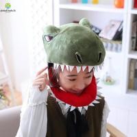 ราคา LFINDSหมวกไดโนเสาร์,PPผ้าฝ้ายตุ๊กตาสีเขียวไดโนเสาร์หมวก,ตุ๊กตาไดโนเสาร์หัวอุ่นตุ๊กตาฉลามตุ๊กตาหมวกฉลามของขวัญวันเกิด (27795057196)
