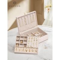 ราคา VLANDO กล่องเครื่องประดับความจุขนาดใหญ่ ต่างหู สร้อยคอ กล่องเก็บเครื่องประดับ ทอง ของขวัญวันเกิดสำห (26224061852)