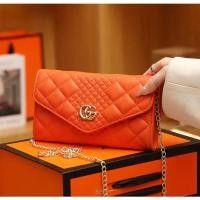 ราคา BJ65225 (GET BOX) - BLUE/GREEN/ORANGE/PINK/WHITE - ใหม่ล่าสุด ELEGANT FASHION IMPORTED WOMENS CHAIN STRAP WALLET BAG BAGSTORE TASM ZC5225 (41305795594)