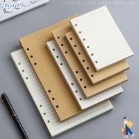 ราคา QINYUZ9 80Sheets Notebook Refill Paper, Kraft Paper A5/A6/A7 Loose Leaf Paper, ทนทานแนวนอน Line/Blank 6-hole Binder หน้าด้านในโรงเรียน Office (47562327806)