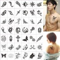 ราคา สติกเกอร์รอยสักกันน้ําชายหญิงแมงป่องสัก โทเท็ม สีดําสักสมจริงสติกเกอร์รอยสักชุด 26.3.22 (48411058504)