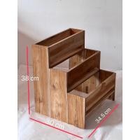 ราคา ชั้นวางขวดเครื่องปรุง วางขวดน้ำหวาน ชั้นวางของ ชั้นวางขวดเครื่องปรุง ผลิตจากไม้สัก (23820136140)