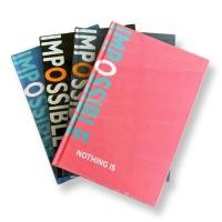 ราคา สมุดแพลนเนอร์ปกแข็งลาย IMPOSSIBLE สมุดจดบันทึก Daily Planner สมุดเส้นตาราง ขนาด A5 14.7*21cm ไม่ระบุปี (19974537564)