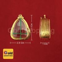 ราคา กรอบพระรูปหล่อ ลอยองค์ พระนางพญา ตลับพระ ทองไมครอน ขนาด 2.8 x 3.5 x 1 cm พร้อมส่ง (8316202994)