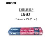 ราคา KOBELCO ลวดเชื่อมไฟฟ้า ลวดแข็ง เชื่อมเหล็กเหนียว รับแรงดึงสูง LB-52 (E7016) ขนาด 2.6 mm ของแท้ (ห่อละ 5kg) (55906300214)