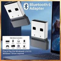 ราคา อะแดปเตอร์ดองเกิล USB Bluetooth 6.0 สําหรับลําโพงพีซีคีย์บอร์ดไร้สายเมาส์เครื่องรับสัญญาณเสียงเพลงเครื่องส่งสัญญาณ (53310425887)