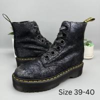 ราคา Sz.39-40 Dr.Martens Holly มือสองของแท้100% รองเท้าหนังหุ้มข้อ (28272029658)