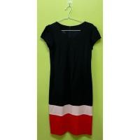 ราคา ชุดเดรสทรงตรง ผ้ายืด คอวี สีดำ ยี่ห้อ BOUTON (มือสอง) (25160322497)