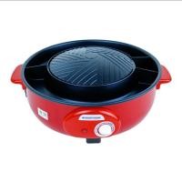 ราคา สมาร์ทโฮม เตาบาร์บีคิวสุกี้แยกน้ำ รุ่น SM-EG1300 สีแดง (29892651179)