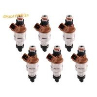 ราคา 6PCS -014 หัวฉีดสําหรับ GTO 3000GT สําหรับ Saloon 3.0L 91-99 FJ218 MD164888 (50260574604)