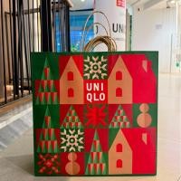 ราคา สั่งขั้นต่ำ 2 ใบUniqlo ถุงช้อปปิ้งกระดาษ ใส่ของขวัญ (11129576137)