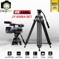 ราคา **โล๊ะสต๊อก**Jieyang Tripod JY-0508A SET ขาตั้ง ขาตั้งกล้องวิดีโอ หัวน้ำมัน ( JY0508 ) / Digilife (48003472613)