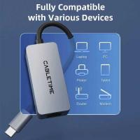 ราคา ▥ อะแดปเตอร์เชื่อมต่ออินเทอร์เน็ตผ่าน 2.5Gbps USB 3.1 LAN เครือข่าย Rj45สำหรับคอมพิวเตอร์แล็ปท็ (24346600993)