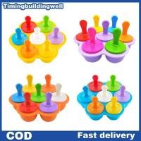 ราคา สองครั้ง 7หลุมที่มีสีสันไอติมซิลิโคนแม่พิมพ์อาหารเกรดซิลิโคนลูกน้ําแข็งแม่พิมพ์เด็กผลไม้เขย่าไอศครีมทําเครื่องมือไอศครีมชง QDD (41630954028)